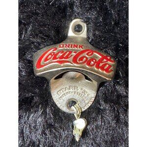 Vintage Starr "X" Coca-Cola Wall Mount Bottle Opener Cast Metal Drink Logo